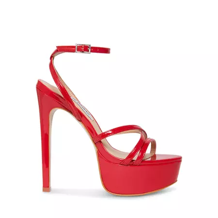 CELIA Red Patent Strappy Stiletto Heel | Women's Heels – Steve Madden