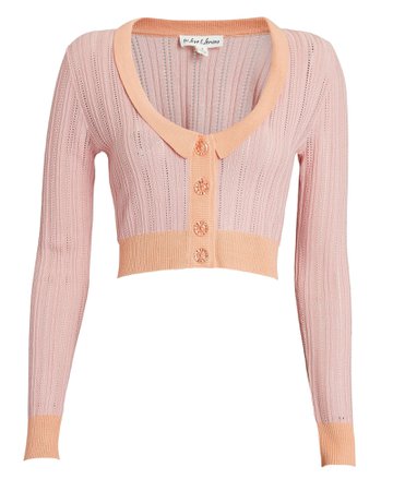 For Love and Lemons Phoebe Pointelle Cardigan | INTERMIX®