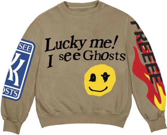Lucky me I see ghosts crewneck