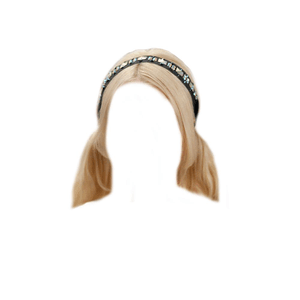 Blonde Hair PNG PIGTAILS HEADBAND