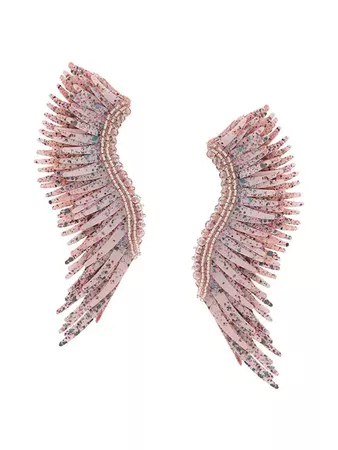 Mignonne Gavigan Long Wings Beaded Earrings - Farfetch