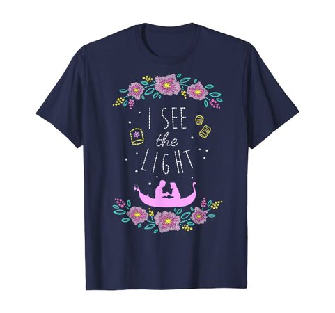 Amazon.com: Disney Tangled I See The Light Stitched Style T-Shirt: Clothing