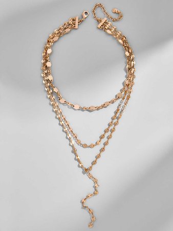 Aimee Layered Y-Chain Necklace | BaubleBar