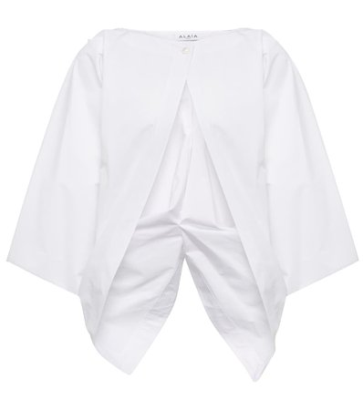 Alaïa - Cotton blouse | Mytheresa