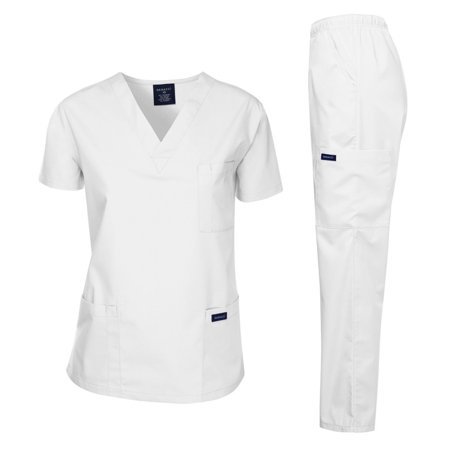 White Nurse Scrubs Uniform