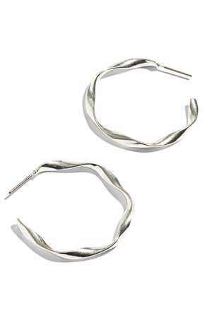 Madewell Medium Twirl Hoop Earrings | Nordstromrack