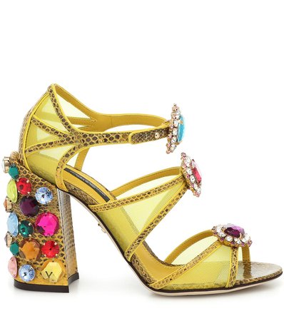 Dolce & Gabbana - Keira embellished sandals | Mytheresa