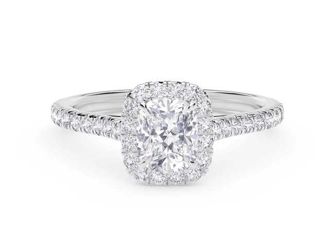 Forevermark Center of My Universe® Cushion Halo Engagement Ring