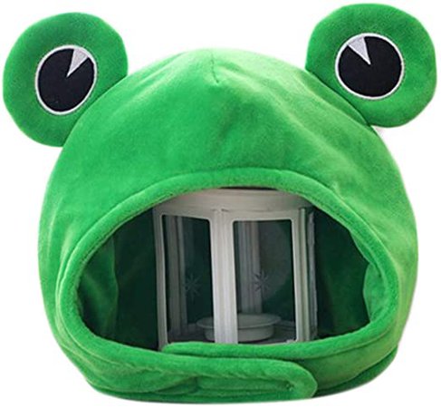 Amazon.com: Xzbnwuviei Big Ears Frog Headgear Hat,Novelty Funny Big Frog Eyes Cute Cartoon Plush Hat Toy Green Full Headgear Cap Cosplay Costume Winter Festival Party Dress Up Photo Props: Arts, Crafts & Sewing