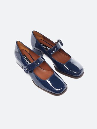TWIGGY Navy blue patent leather Mary janes | Carel Paris Shoes