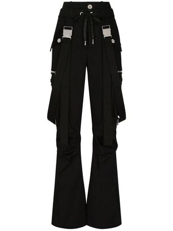 Dolce & Gabbana suspender detail cargo trousers