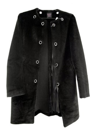 Black Faux Fur Coat by Anna Sui – Jane Doe Vintage Shop