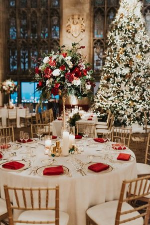 Christmas wedding table