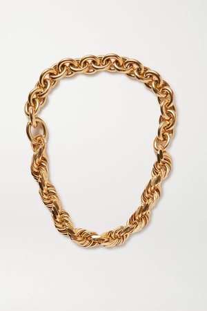 Gold Gold-tone necklace | Bottega Veneta | NET-A-PORTER