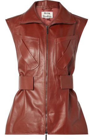 Acne Studios | Lorique leather vest | NET-A-PORTER.COM