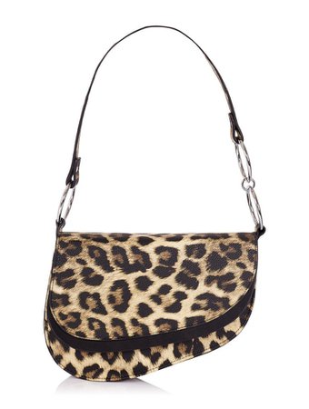 leopard ride shoulder bag - skinny dip london