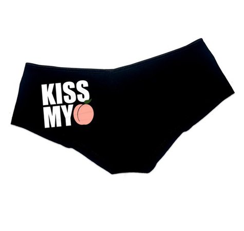Kiss My Peach Panties Sexy Funny Slutty Booty Shorts | Etsy