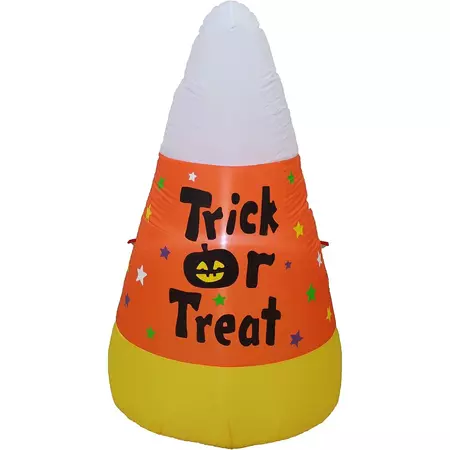 4 Foot Tall Inflatable Candy Corn Trick or Treat Outdoor Indoor Holiday Decorations, Blow Up LED Lights Lighted Yard Decor, Cute Lawn Inflatables for Home Family Party - Walmart.com