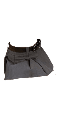 grey pleated skirt
