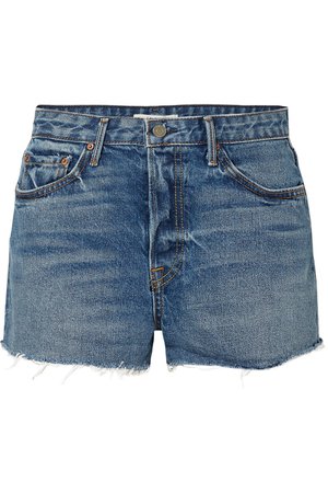 GRLFRND | Cindy distressed denim shorts | NET-A-PORTER.COM