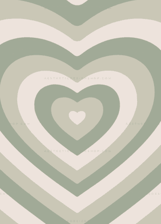 cute green sage hearts:)