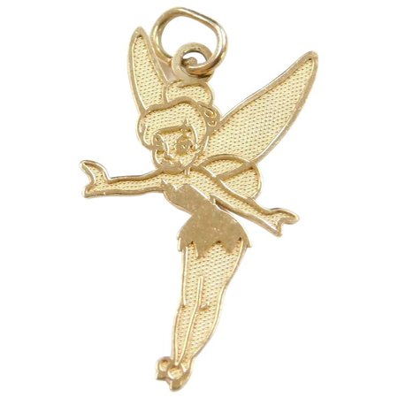 Disney Tinkerbell Fairy Charm 14k Gold : Arnold Jewelers | Ruby Lane