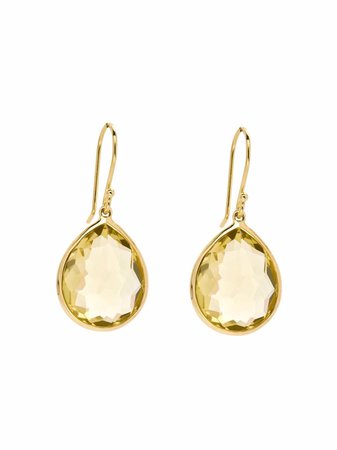 IPPOLITA 18kt yellow gold Rock Candy citrine teardrop earrings