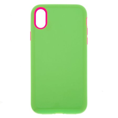 Neon Green Protective Phone Case - Fits iPhone XR | Claire's US