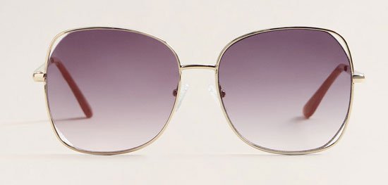 1970s-style oversized sunglasses at Mango - Retro to Go