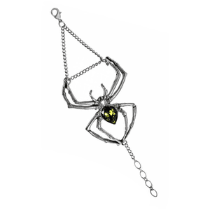 Emerald Venon Spider Bracelet by Alchemy Gothic | Gothic