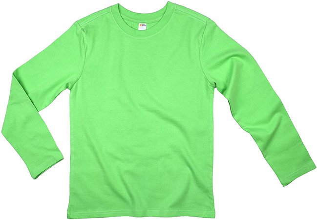 Amazon.com: Earth Elements Big Kid's (Youth) Long Sleeve T-Shirt Medium Lime: Clothing