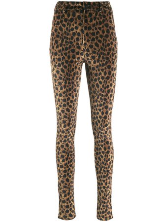 Attico Leopard Print Trousers