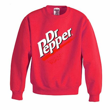 Clothing dr pepper logo sweatshirt 3407 - Antler Marts