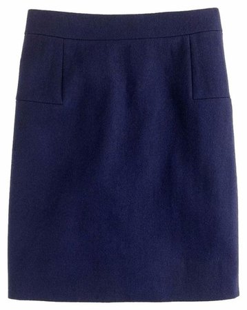 J. CREW Classic Mini Skirt in Felted Wool Navy Blue 0 00 XXS Tiny Waist!