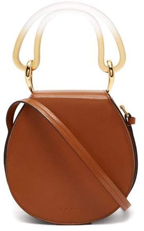 Melville Saddle Leather Shoulder Bag - Womens - Tan