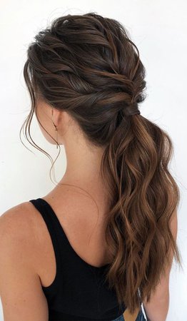 53 Best Ponytail Hairstyles { Low and High Ponytails } To Inspire - Fabmood | Wedding Colors, Wedding Themes, Wedding color palettes