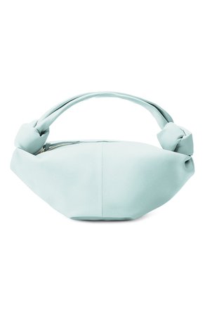 Женская голубая сумка double knot mini BOTTEGA VENETA — купить за 85250 руб. в интернет-магазине ЦУМ, арт. 629635/VCP41