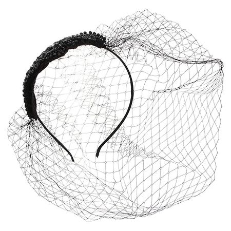 Amazon.com: Lurrose Womens Headbands Mesh Veil Headband Wedding Tea Party Fascinator Veil Vintage Veil Hat Headpiece with Rhinestone for Women (Style 1) Bridal Headband : Clothing, Shoes & Jewelry