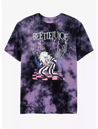 Beetlejuice Animated Tie-Dye T-Shirt | Hot Topic