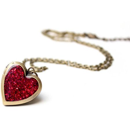Ruby Heart-Shaped Necklace