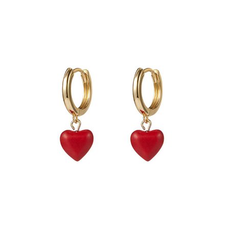 JESSICABUURMAN – NAKOT Heart Embellished Earrings - Pair