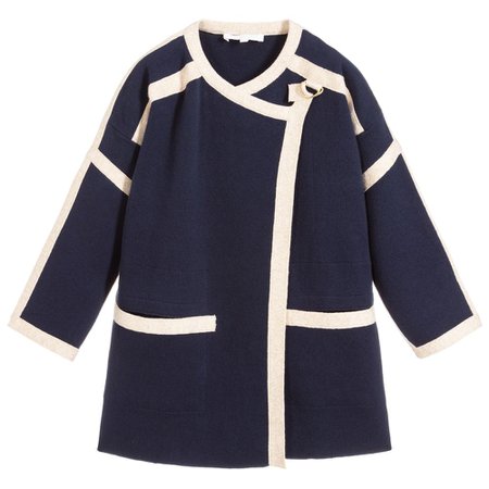 Chloé - Wool & Cotton Knitted Coat | Childrensalon Outlet