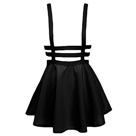 black overalls skirt