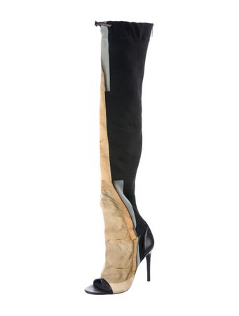 Acne Studios Peep-Toe Over-The-Knee Boots - Shoes - ACN47012 | The RealReal