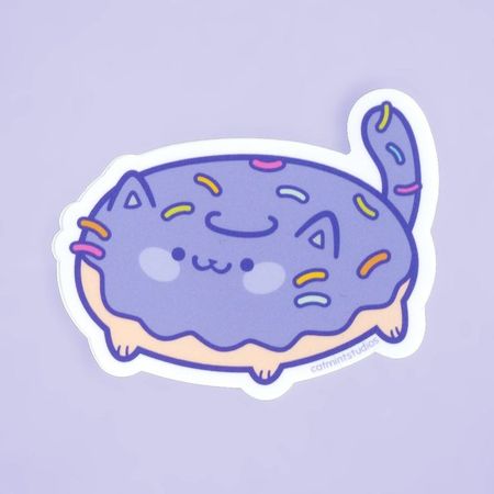 donut cute cat sticker
