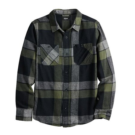 Boys 8-20 & Husky Urban Pipeline™ Flannel Button-Front Top