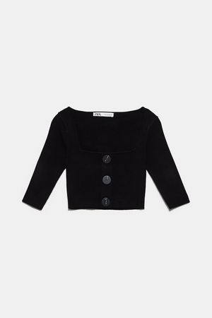 CROPPED TOP WITH BUTTONS - TOPS-WOMAN | ZARA United States
