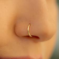 gold nose ring hoop - Google Search
