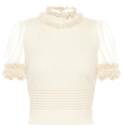 Fendi - Ribbed-knit top | Mytheresa
