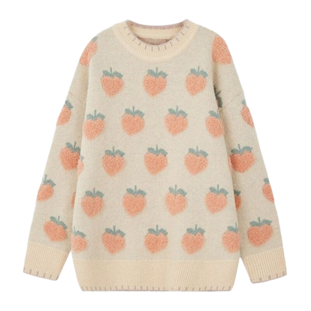 peaches sweater